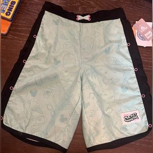 Disney Store Cool Summer Mickey Adaptive Swim Trunks Size Large Kids NEW